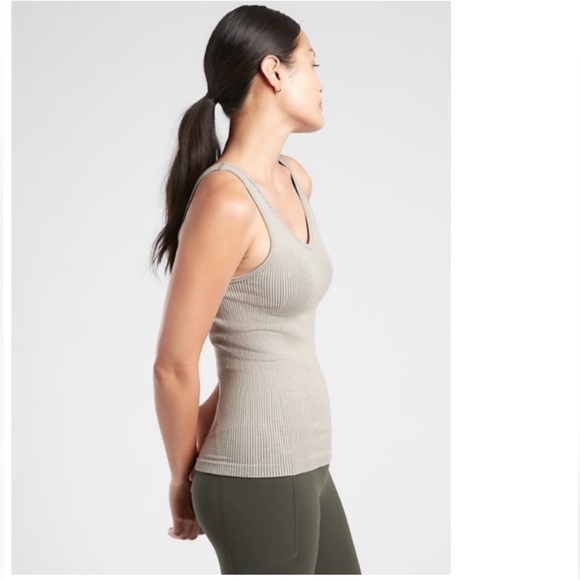 Athleta recharge ribbed tank top gray size medium - Picture 3 of 6